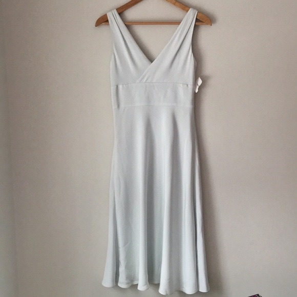 J. Crew Silver Silk Tricotine Dress Size 2 NWT - Picture 3 of 6